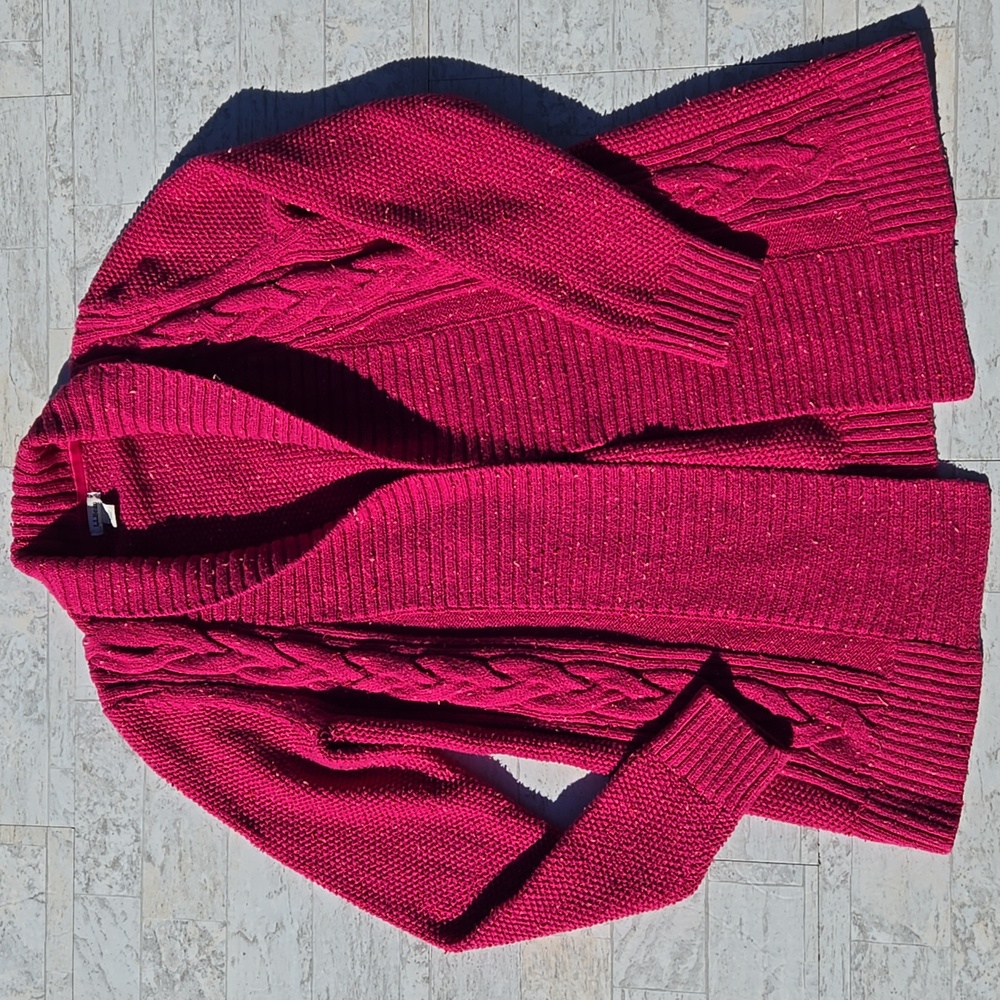 L.L. Bean Women's Cardigan Sweater - Red